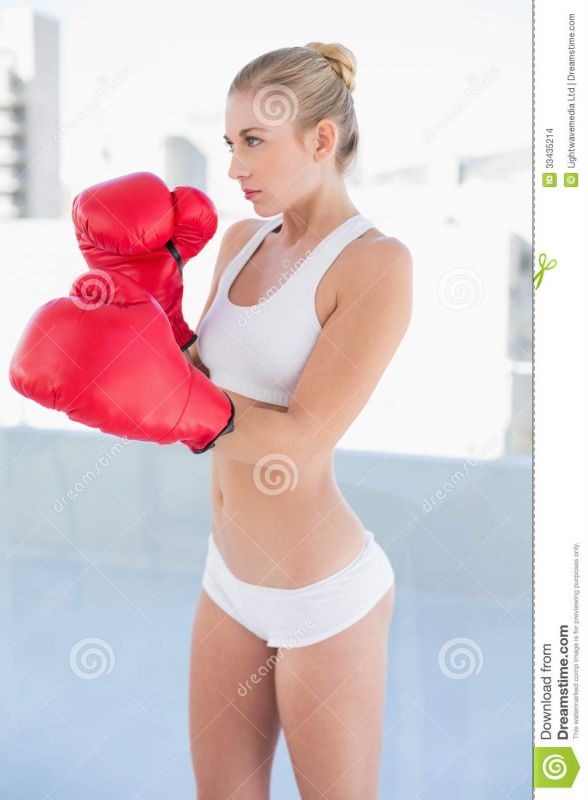 women apartment house boxing