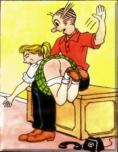 family spanking art