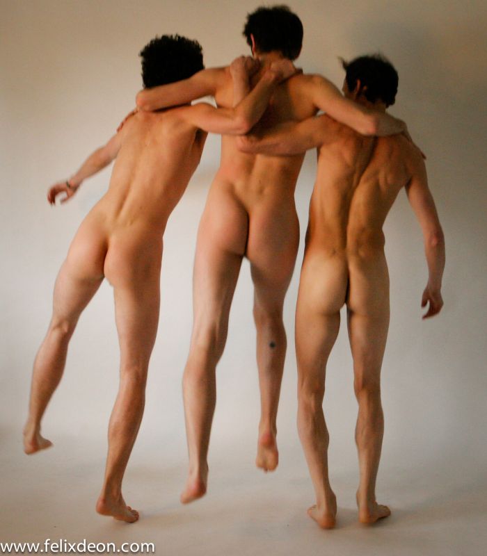 Naked Men Jumping Cumception