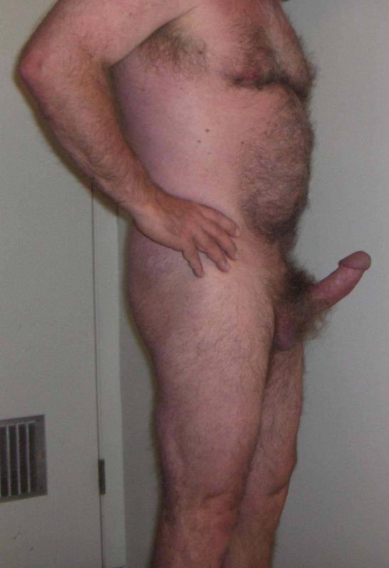 man with erect penis