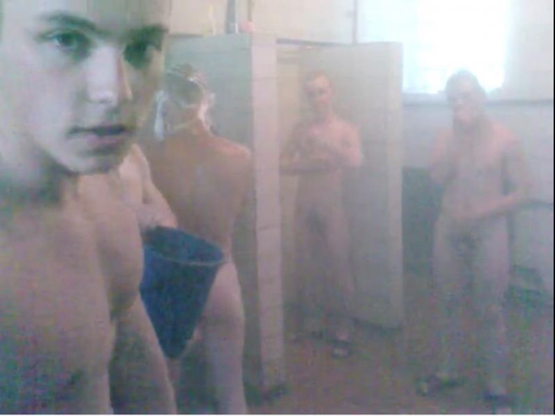 mature guys in shower