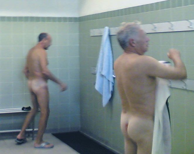 new men in showers