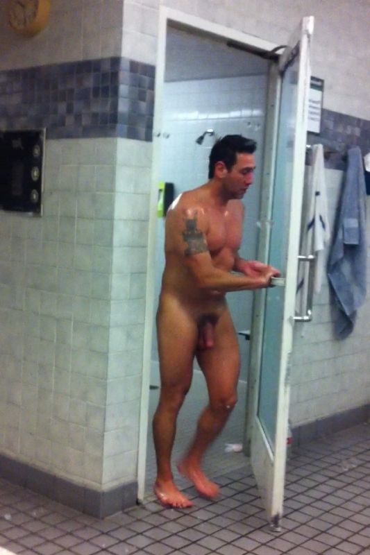straight men showers naked outdoors gif
