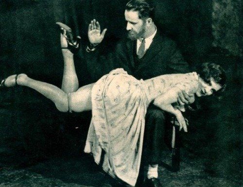 vintage hairy spanking