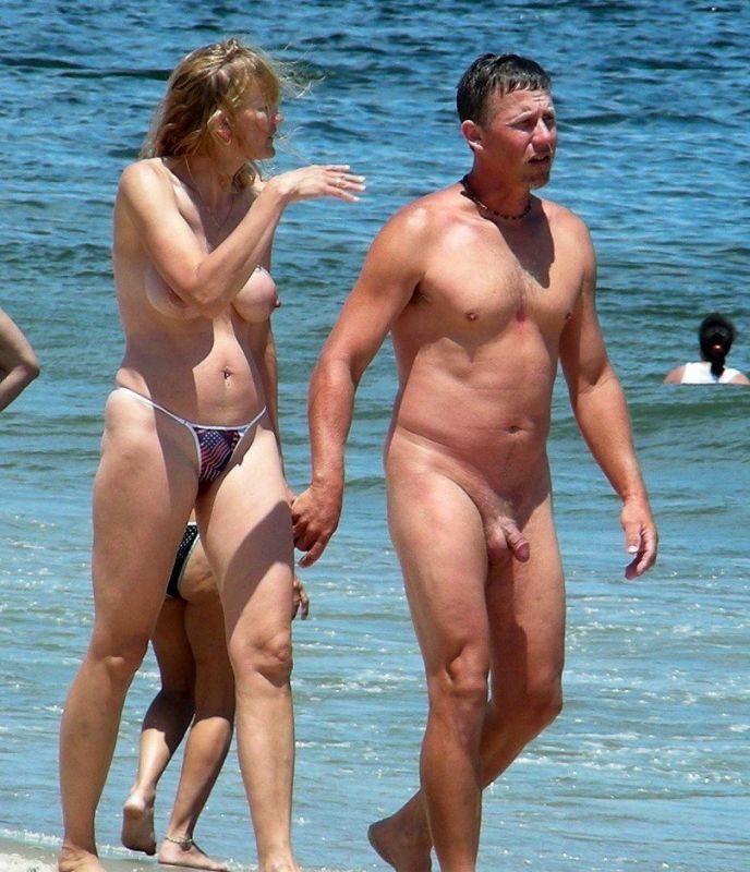 nude beach couples cfnm handjob