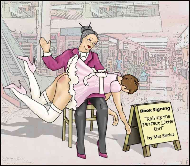 female spanking art