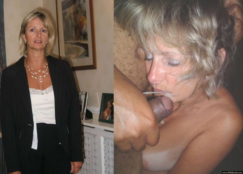 Mature Wife Blowjob Before And After Cumception