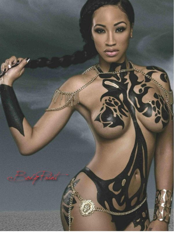 Naked Black Women Body Paint picture