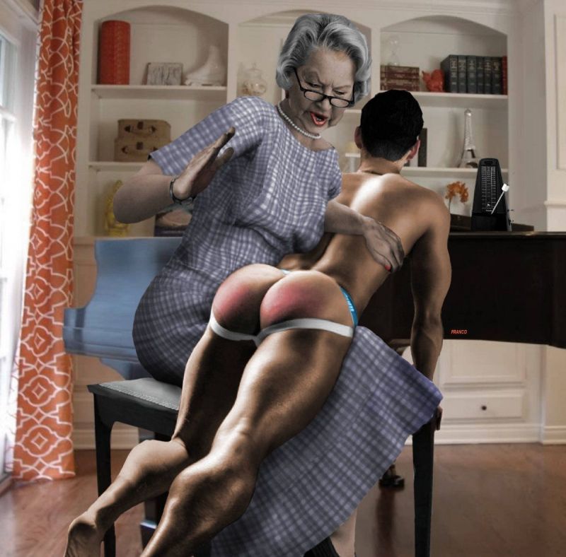 real women spanking and pegging men