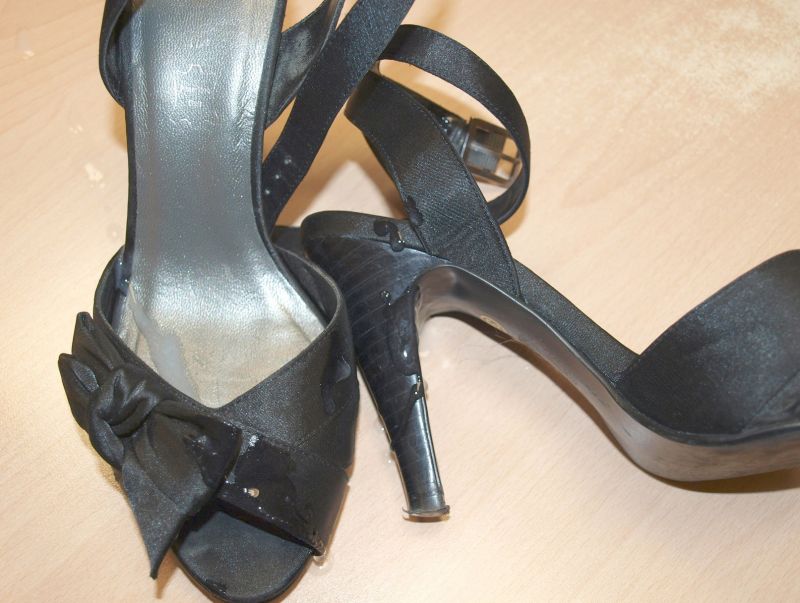 left at work high heels