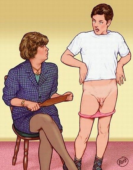 panty spanking art