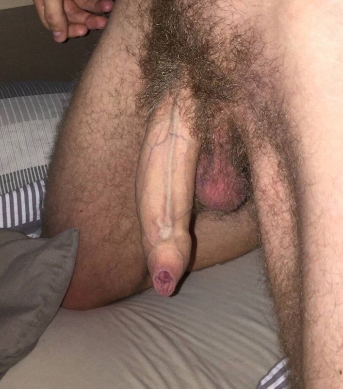 very hairy man cum