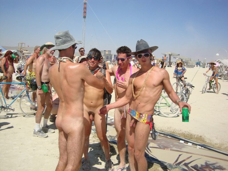 Burning Man Nude Cumception
