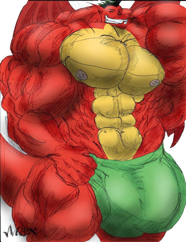 huge gay muscles dick