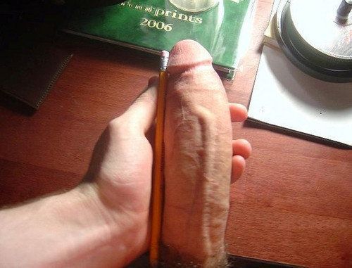 Huge White Penis Self