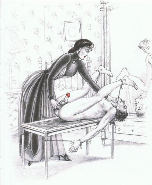 femdom spanking art