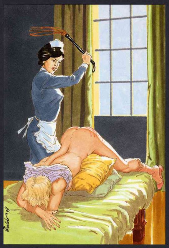 hard spanking art