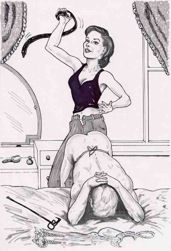 hairy women spanking men