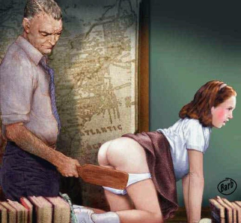 vintage spanking art