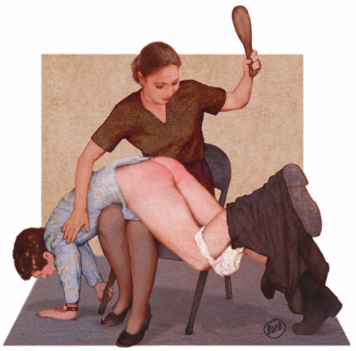 adult spanking art