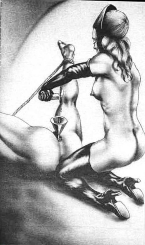 nude male bondage femdom art