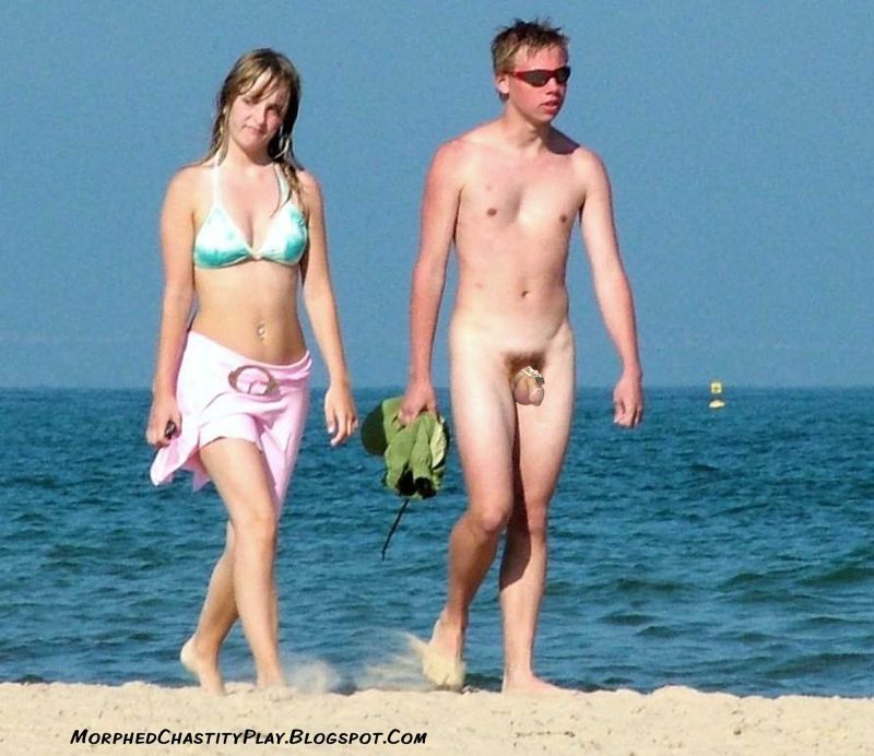 cfnm nude beach bikini
