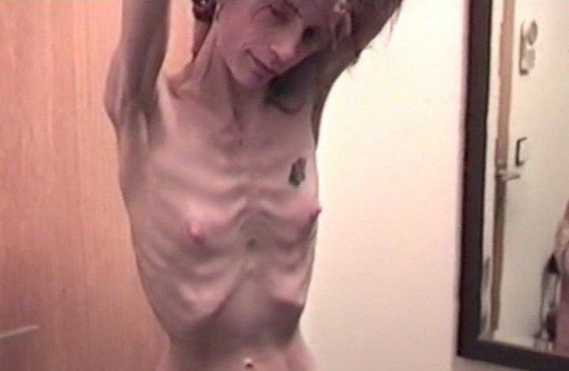 Extreme Anorexic Nude Cumception