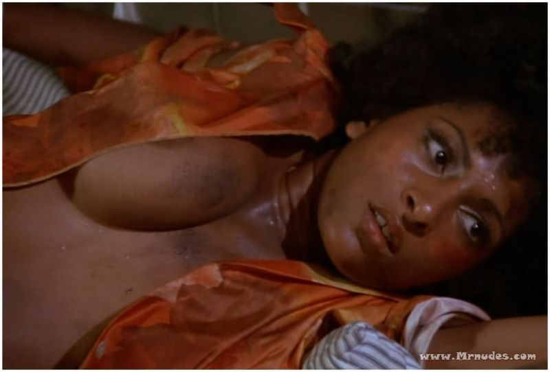 pam grier in white