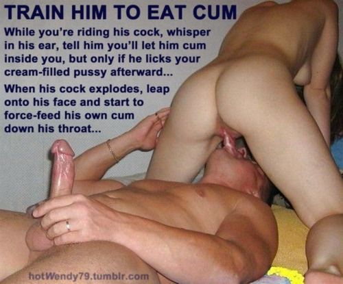 women eating own pussy cum