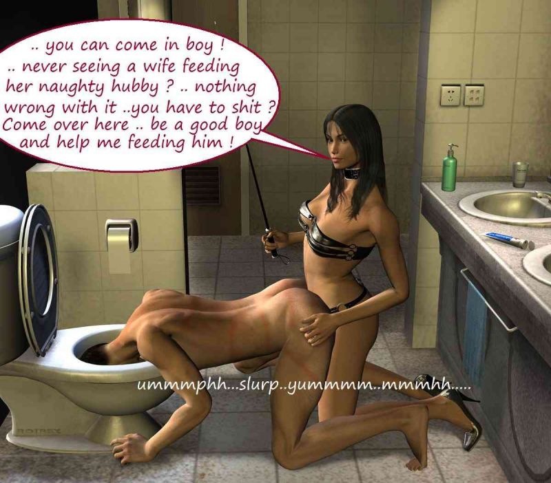 sissy cuckold toilet slave