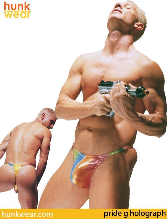 male adult men in thongs
