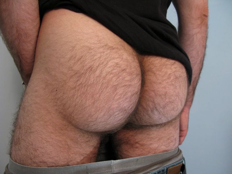 Naked Hairy Male Butts