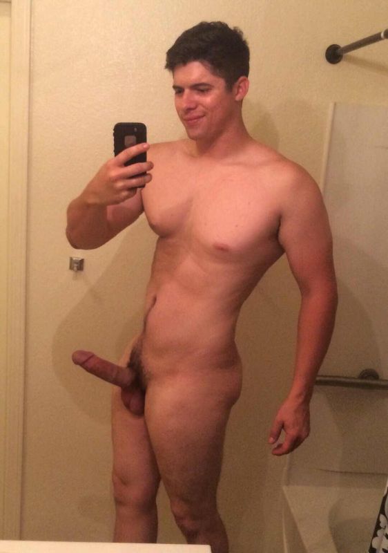 erect nude male body