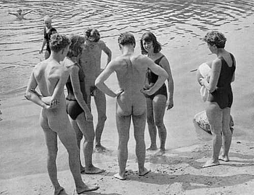 Vintage Nude Mixed Swimming Cfnm Cumception
