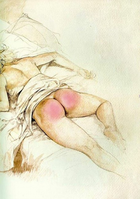 sexy spanking art