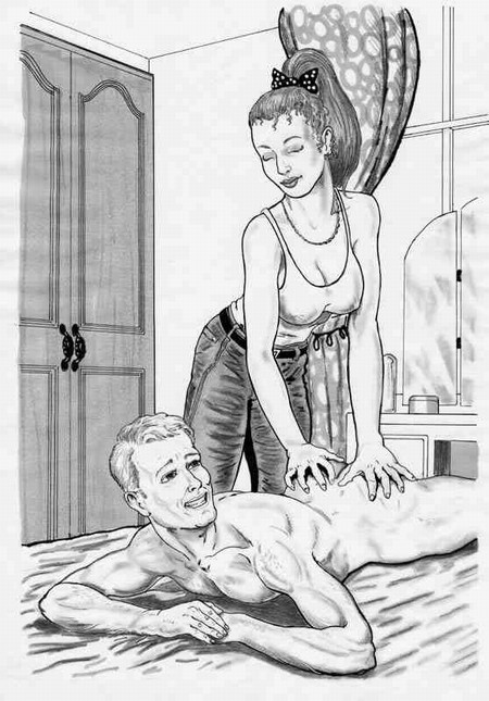 after spanking massage