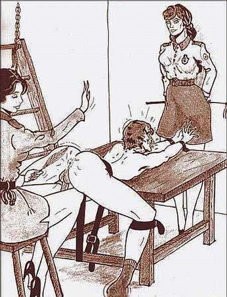testicle femdom spanking art