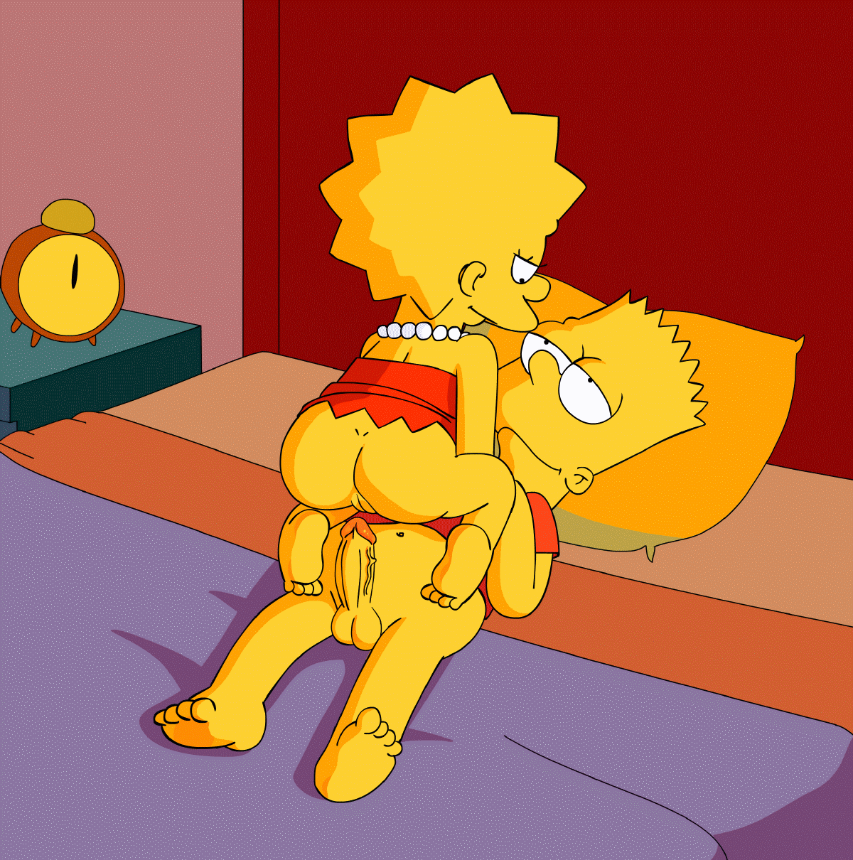 Lisa und bart nackt