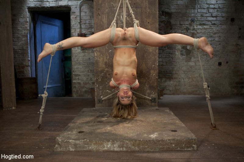 belted suspended upside down