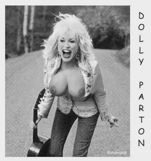 Dolly Parton nackt.