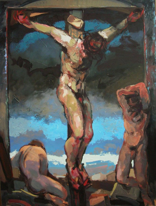 crucifixion of jesus feet