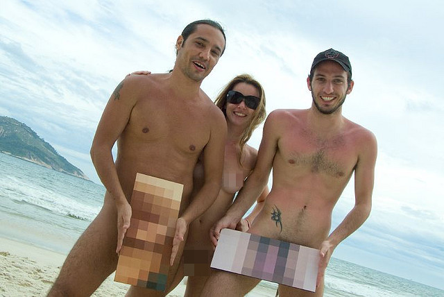 gay nude beach erection cum
