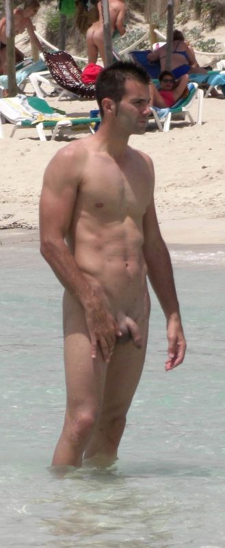 nude beach selfie guy