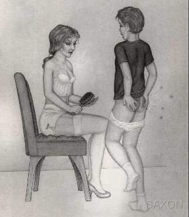man spanking art