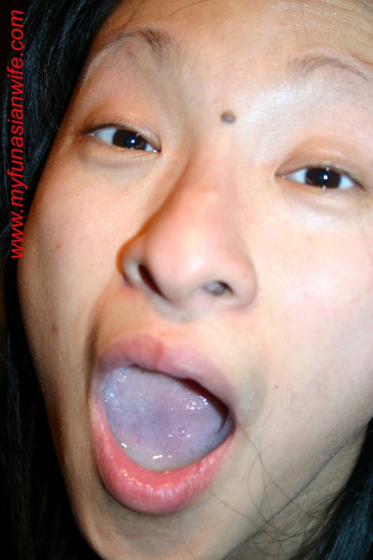 Home made cum in mouth - Naked photo