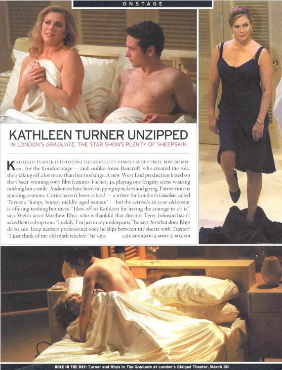 Kathleen turner topless