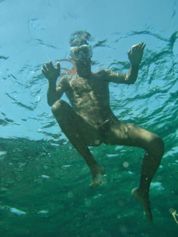 Nude Males Underwater Cumception