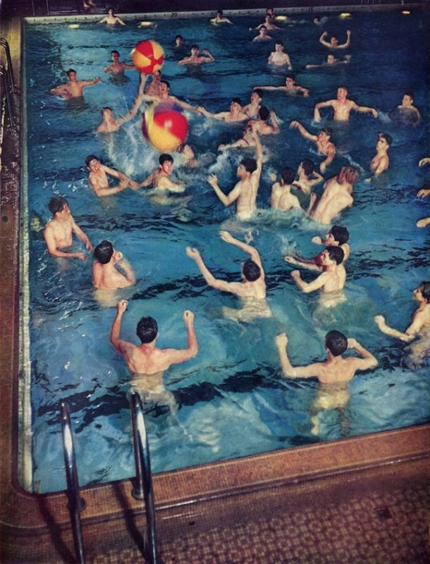 vintage european swimming
