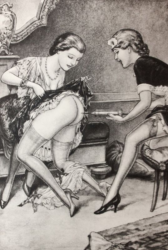 vintage hand spanking art