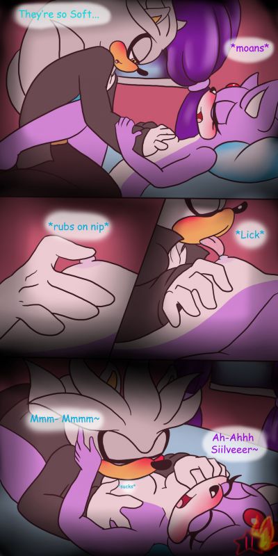 silver and blaze kiss in bed